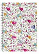 Kołonotatnik B5 60 kartek linia/tagi Floral Oxford 400094959