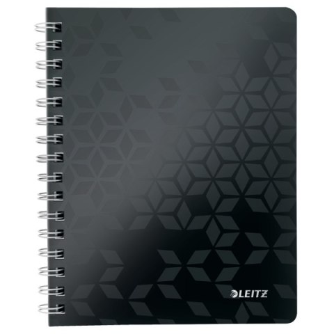 Kołonotatnik w kratkę A5 PP Leitz WOW, czarny 46410095 .