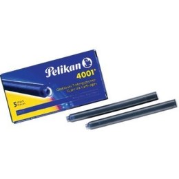 Naboje do piór, długie czarne 400142570 PELIKAN