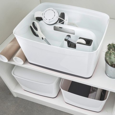 Organizer MyBOX mały z uchwytem biały LEITZ 53230001 .