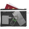 Koszulka z suwakiem z dwoma przegródkami Leitz WOW, rozmiar L, czarna 40130095 ,