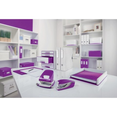 Zszywacz 55021 LEITZ WOW 24-26/6 30k fioletowy średni metalowy 55021062 .