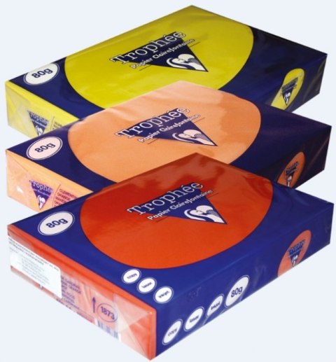 Papier xero A4 80g TROPHEE żółty intesywny słonecznikowy XCA41978