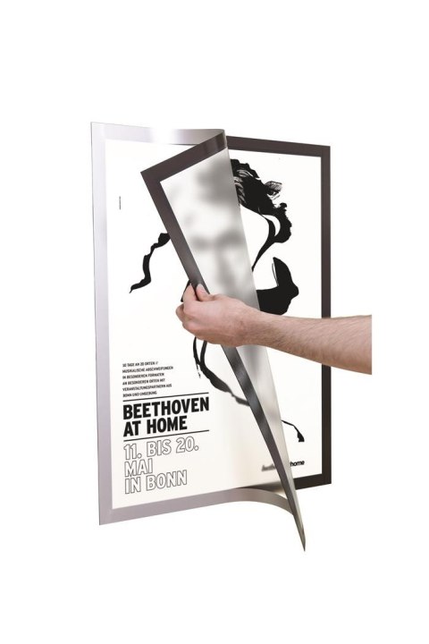 Ramka_plakatowa DURAFRAME A2 srebrna 4995-23 (X)