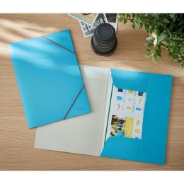 Teczka kartonowa z gumką Leitz Cosy, A4, niebieska 30020061 .
