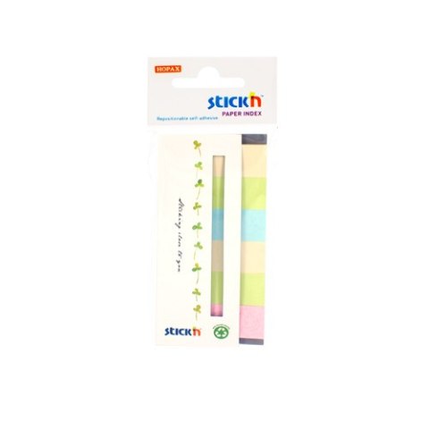 Zakładki papierowe 45x15mm 6 kolorów ECO 180 kartek STICK N 21597