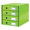 Pojemnik z 4 szufladami Leitz C&S WOW, zielony 60490054 .