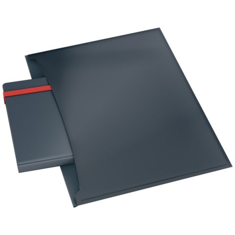 Teczka kopertowa z 2 przegródkami Leitz Cosy, szara 47090089 .