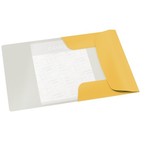 Teczka kartonowa z gumką Leitz Cosy, A4, żółta 30020019 .