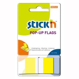 Zakładki indeksujące 45x25mm 50szt żółte podajnik STICK N 26022