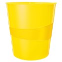 Kosz na śmieci 15L Leitz WOW, żółty 52781016