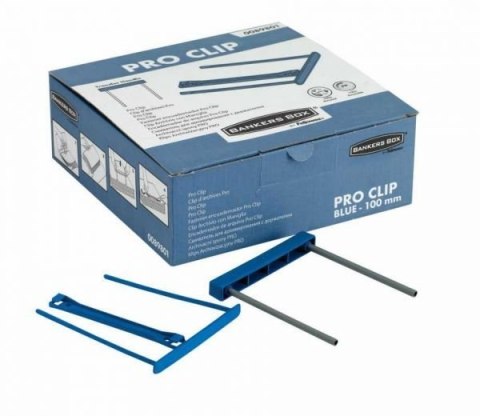 Klipsy archiwizacyjne Pro Clip niebieskie (50szt) 0089801 FELLOWES