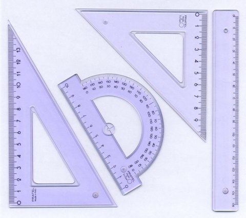 Komplet geometryczny z linijką 16cm 2005 PRATEL MK105-00 SALE