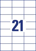 Etykiety uniwersalne Economy Europe100 by Avery Zweckform, A4, 100 ark./op., 70 x 42,3 mm, białe ELA013