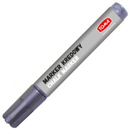 Marker kredowy, końcówka ścięta 15mm, 25g tuszu srebrny TO-290 Toma