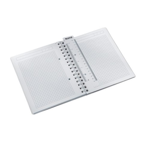 Kołonotatnik w kratkę A5 PP Leitz WOW, biały 46410001 .