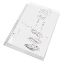 Koszulki groszkowe A3 75mic. ESSELTE pionowe (10szt), w folii, 47181