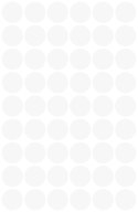Kółka do zaznaczania śr. 12 mm, białe etykiety papierowe, etykiety okrągłe z trwałym klejem, etykiety do oznaczenia 270 etyk. / 