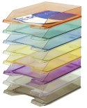 Szufladka na biurko DONAU, polistyren, A4, standard, transparentna 7470001PL-37