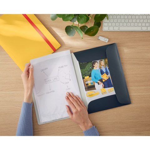 Album ofertowy Leitz Cosy, poszerzony, PP, szary 46700089 .