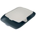 Półka na dokumenty z organizerem Leitz Cosy, szara 52590089 .