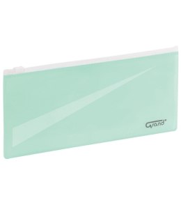 Teczka kopertowa DL, zamek strunowy , zielona GR-P053 GRAND 120-1866