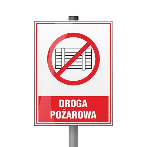 Tabliczka Droga pożarowa ZZ-32p/6670ZN