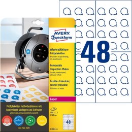 Usuwalne tabliczki inspekcyjne L7803-10 Q20 10ar Avery Zweckform