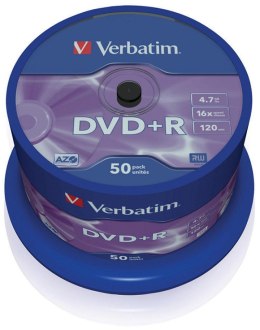Płyta DVD+R VERBATIM CAKE (50) Matt Silver 4.7GB x16 43550