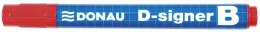 Marker sucho.D-SIGNER B czerwo ny okr.7372001-04PL DONAU