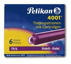 Naboje do piór, krótkie fioletowe 400142568 PELIKAN