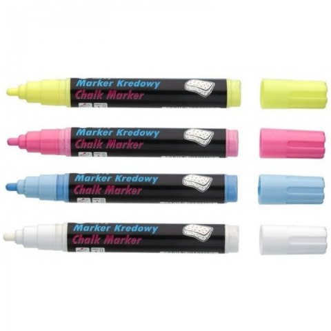Marker kredowy, końcówka ścięta 15mm, 25g tuszu niebieski TO-290 Toma