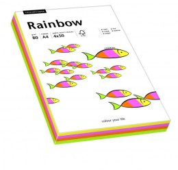 Papier xero kolorowy A4 80g 100 ark. RAINBOW mix pastelowy 88043187