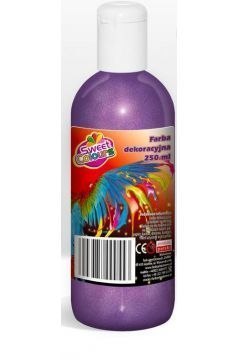 Farby dekoracyjne brokatowe 250ml fioletowa Sweet Colours 00805 OTOCKI