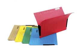 Teczka zawieszkowa DONAU A4, 230g, z boczkami płóciennymi, żółta 7420905-11
