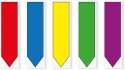 Zakładki indeksujące POST-IT (684-ARR1), PP, 12x43mm, strzałka, 5x20 kart., mix kolorów