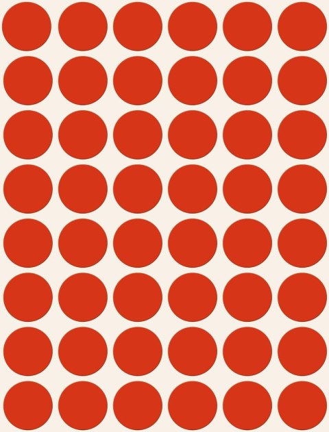 Kółka do zaznaczania śr. 18 mm, czerwone etykiety papierowe, etykiety okrągłe z trwałym klejem, etykiety do oznaczenia 1056 etyk