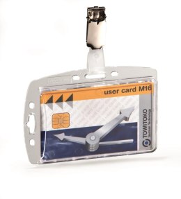 Etui do kart identyfikacyjnych 54x85mm z klipem (25 szt.) 8005-19 DURABLE