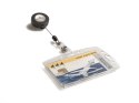 Identyfikator do kart 54x85mm (10szt) z mechanizmem przezroczyste 801219 DURABLE