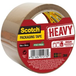 Taśma pakowa do wysyłek SCOTCH HEAVY, BARDZO MOCNA, kauczukowa, 50mm, 66m, brązowa UU005262843