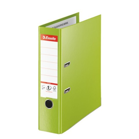 Segregator Esselte No.1 Vivida PLUS, A4/80mm, 30% PP z recyklingu, zielony 81186