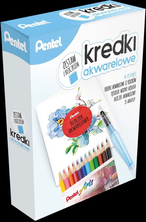 Zestaw akwarelowy ZESTAW CB9-12-FRH-B PENTEL .