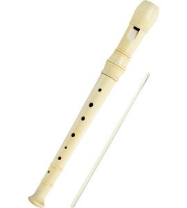 Flet prosty, drewniany w etui + czyścik GRAND 130-1661
