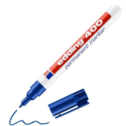 Marker permanentny e-400 EDDING, 1mm, niebieski