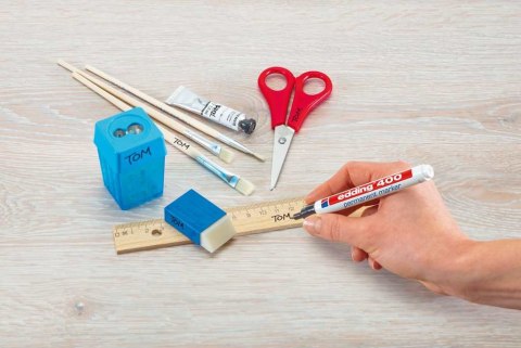 Marker permanentny e-400 EDDING, 1mm, niebieski
