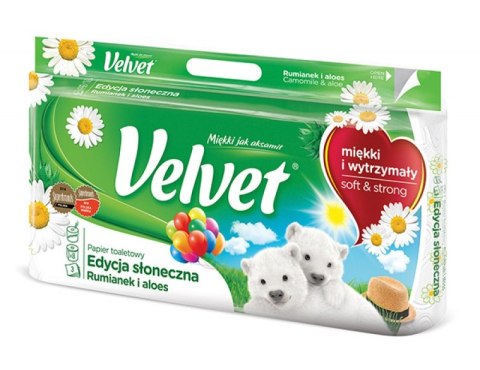 Papier toaletowy Velvet rumianek & aloes 8 rolek