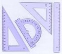 Komplet geometryczny z linijką 16cm 2005 PRATEL MK105-00 SALE