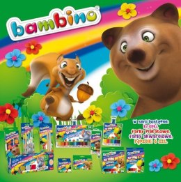 Plastelina BAMBINO 18 kolorów kwadratowa