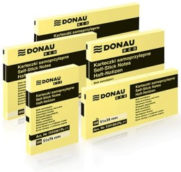 Bloczek samoprzylepny DONAU ECO 76*76 jasno żółty 7593001PL-11