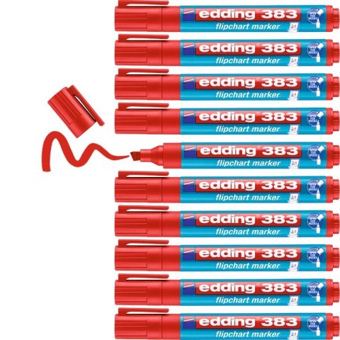 Marker flipchart ścięty 1-5mm czerwony EDDING 383/002/CZ